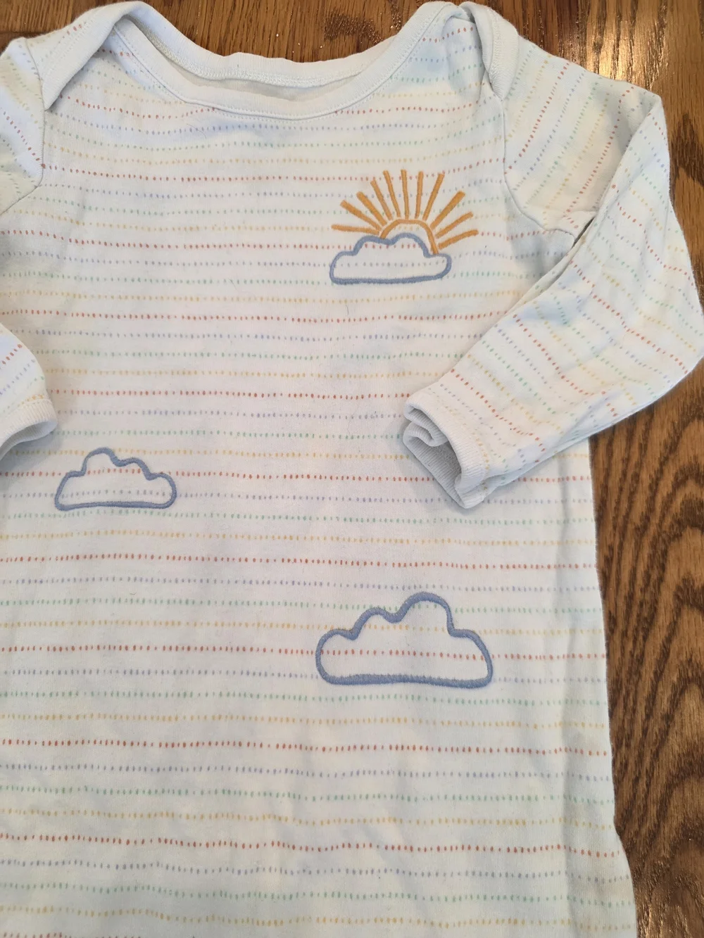 Gymboree Rainbow Striped Cloud & Sun One-Piece